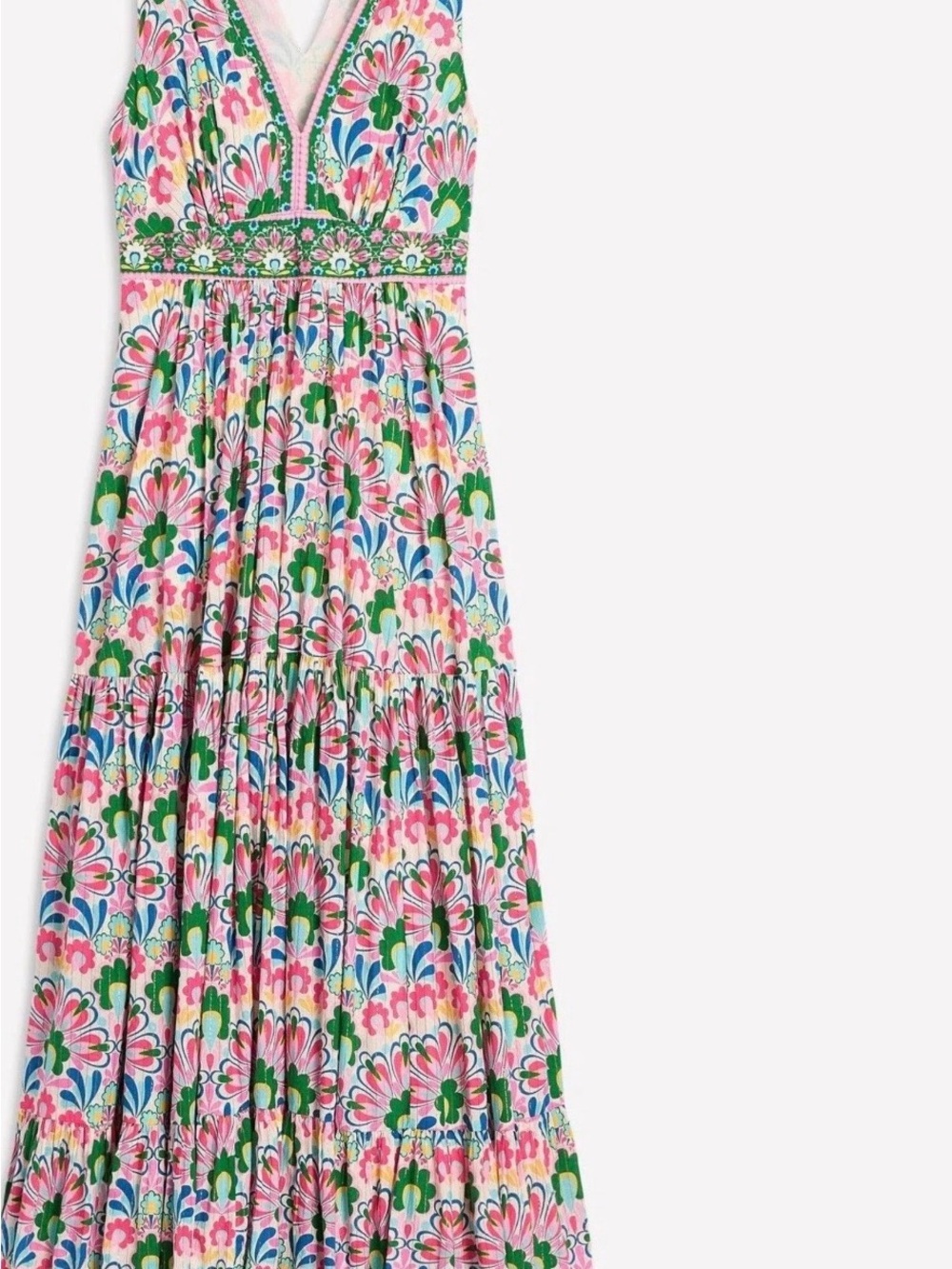Boden Multi Serena Tie Maxi Dress